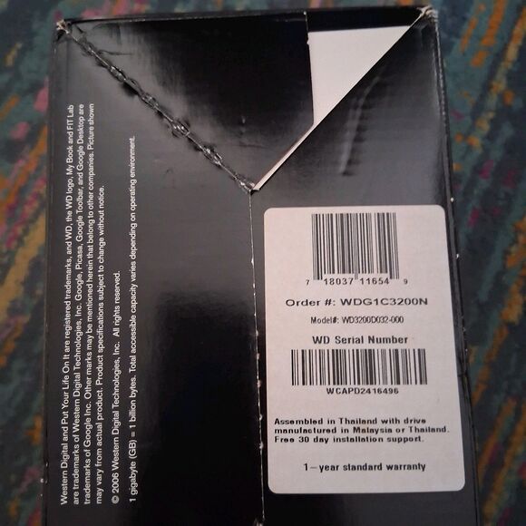 Western Digital My Book Premium Edition 320GB External Hard Drive Dual Open box - Picture 4 of 5